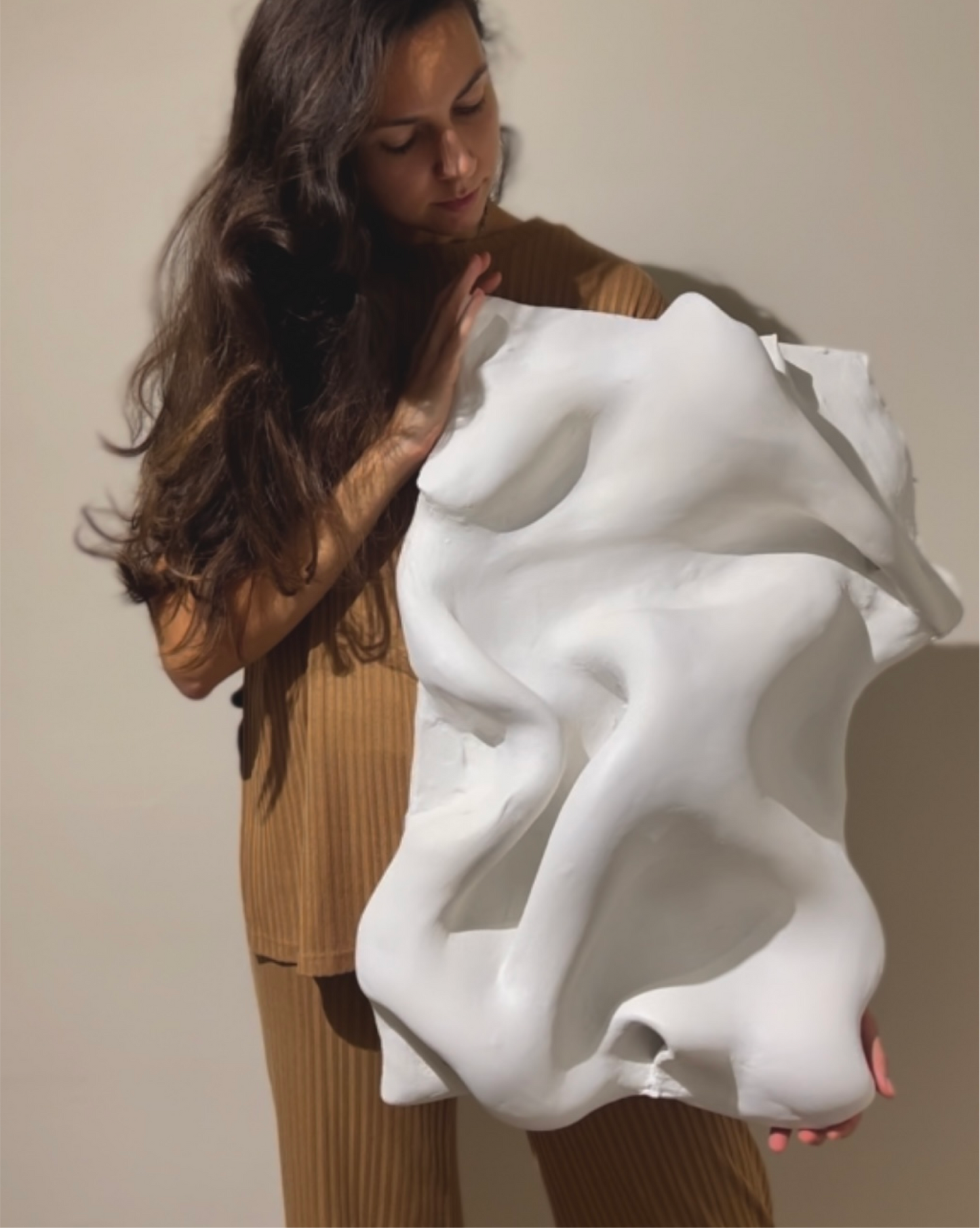 "Pure love" | Abstract wall decor |  Plaster artwork