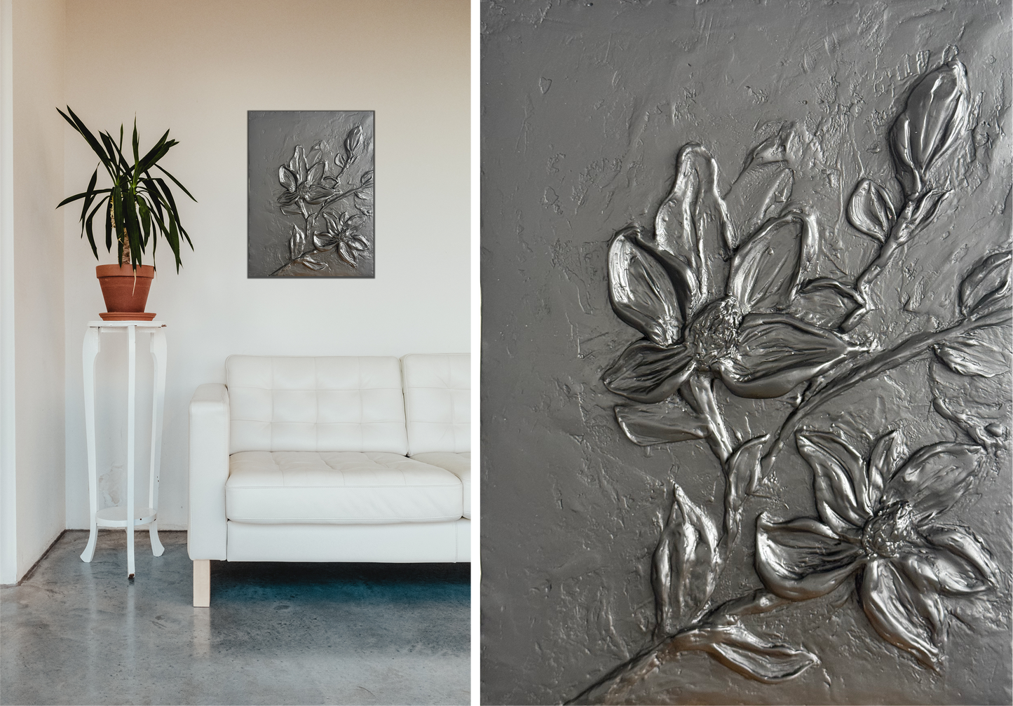 Rooted Grace Plaster Sculptural artwork