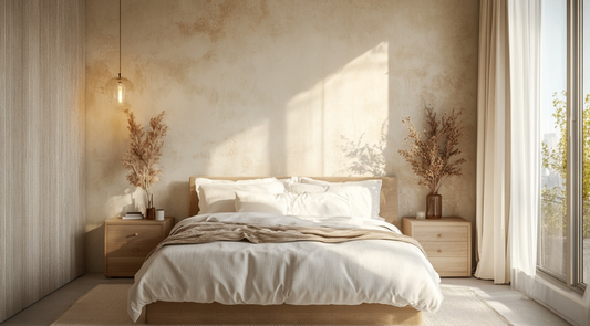 Limewash Accent Wall Bedroom Ideas