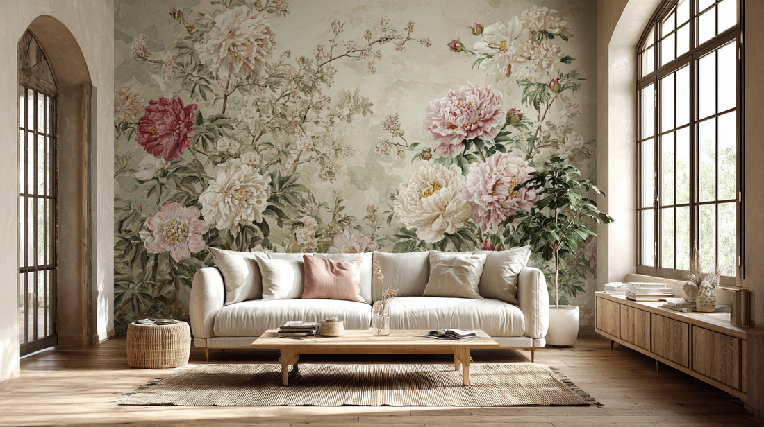 Flower Mural Ideas - Motifs, Styles, Rooms, and Color Palettes
