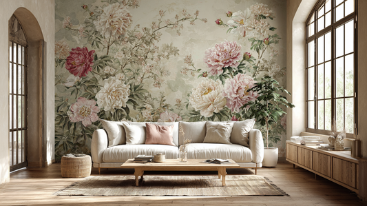 Flower Mural Ideas - Motifs, Styles, Rooms, and Color Palettes