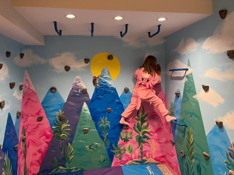 Wall Mural for the Kid’s Climbing Wall