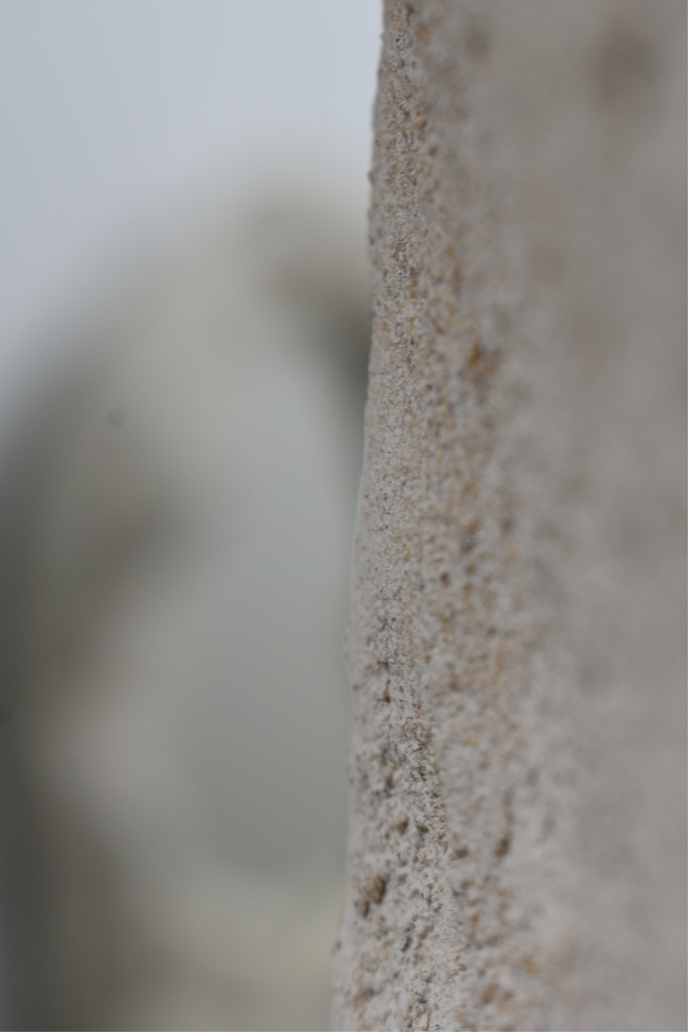 Stone-Inspired Freestanding Mirror — Sculptural Floor Mirror