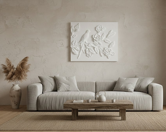 “The Garden” — Plaster Relief Wall Panel